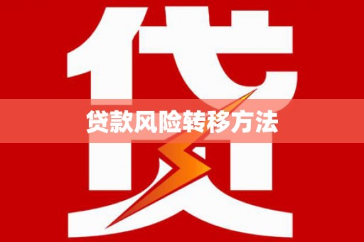 福贡贷款风险转移方法