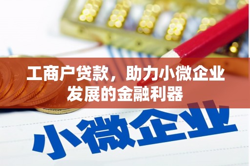福贡工商户贷款，助力小微企业发展的金融利器