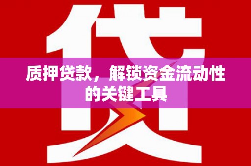 福贡质押贷款，解锁资金流动性的关键工具
