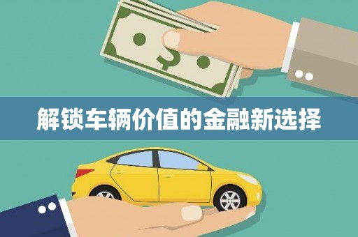 福贡解锁车辆价值的金融新选择