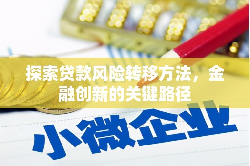 福贡探索贷款风险转移方法，金融创新的关键路径